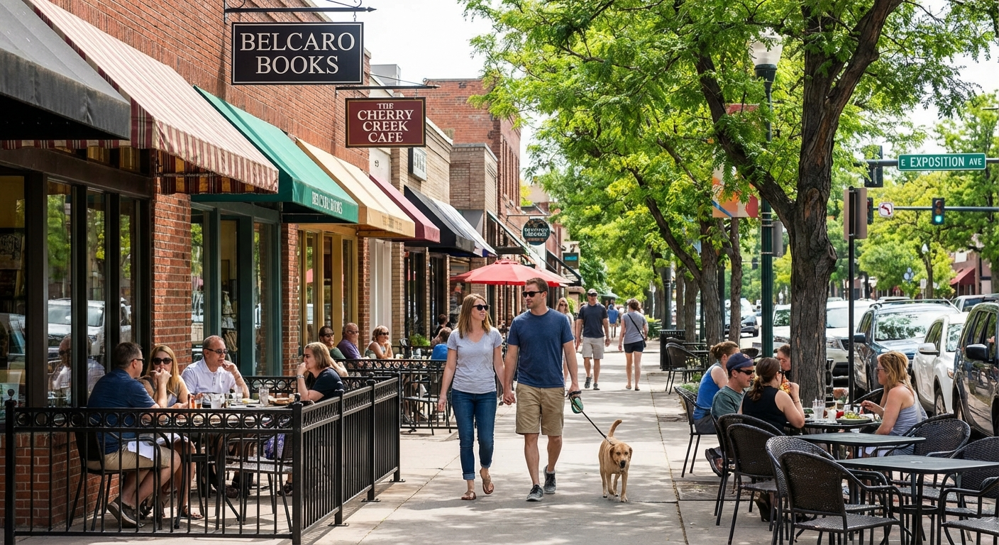 Local shops and dining near Belcaro Denver