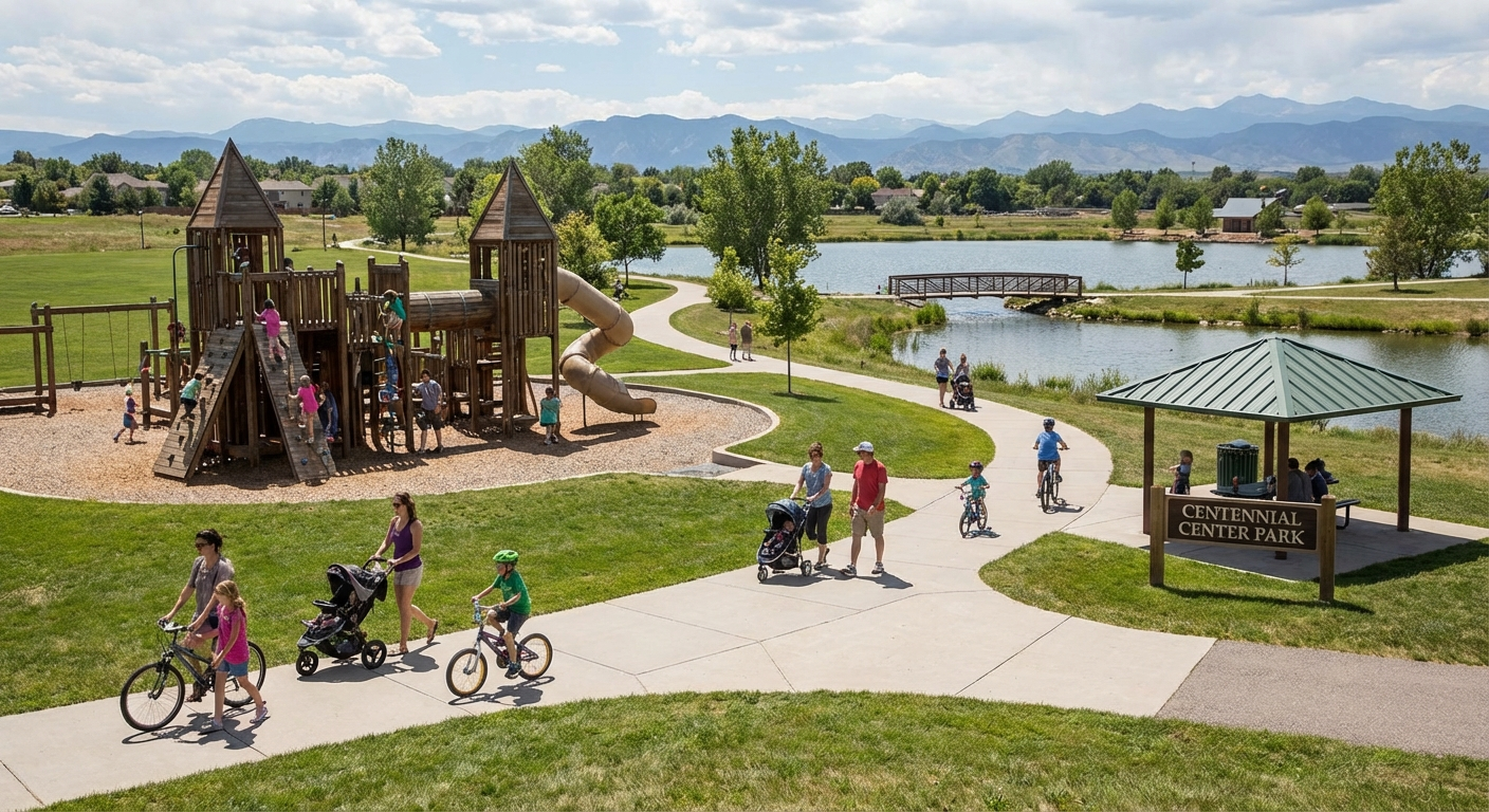 Centennial Center Park playground and trails