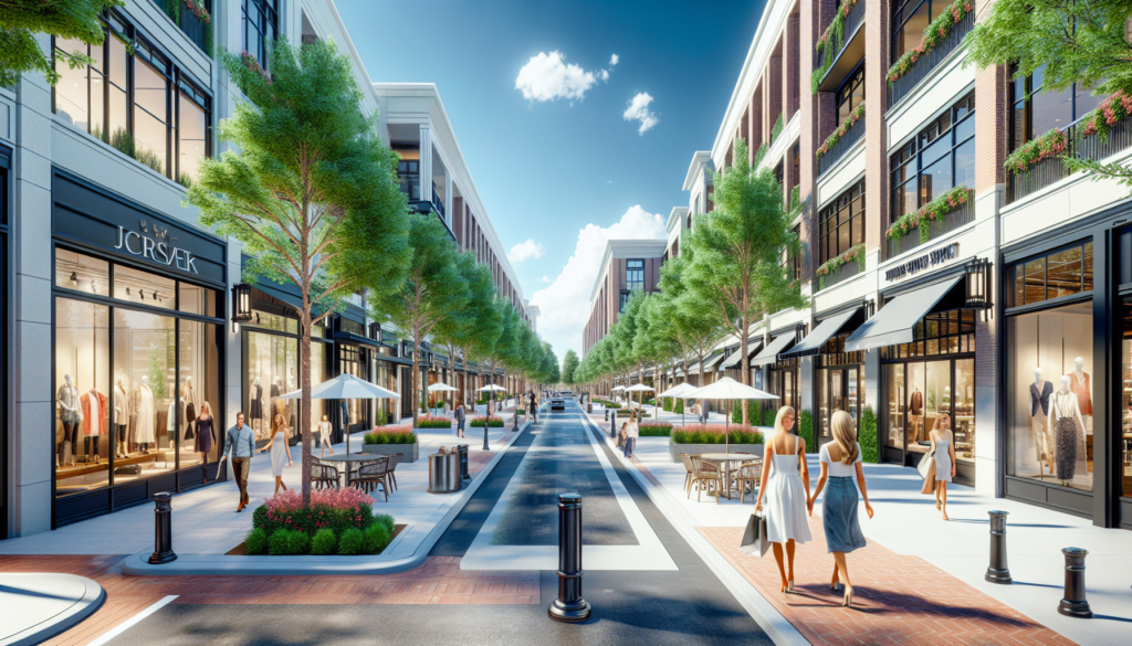 Cherry Creek North shopping district in Denver with luxury boutiques and tree-lined streets - neighborhood guide
