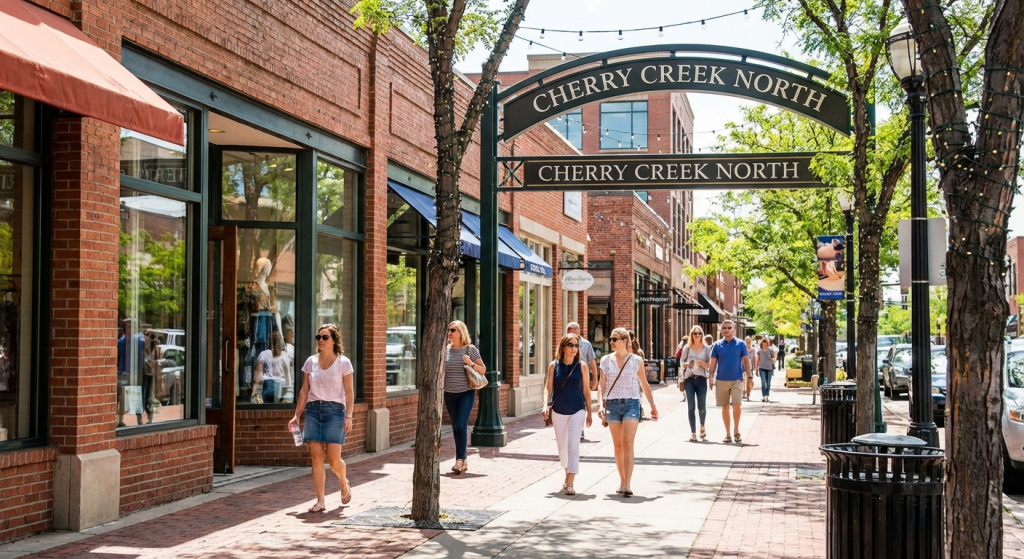 Cherry Creek North shopping district Denver