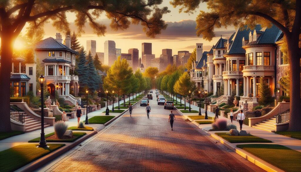 Belcaro Denver luxury neighborhood with elegant homes near Washington Park