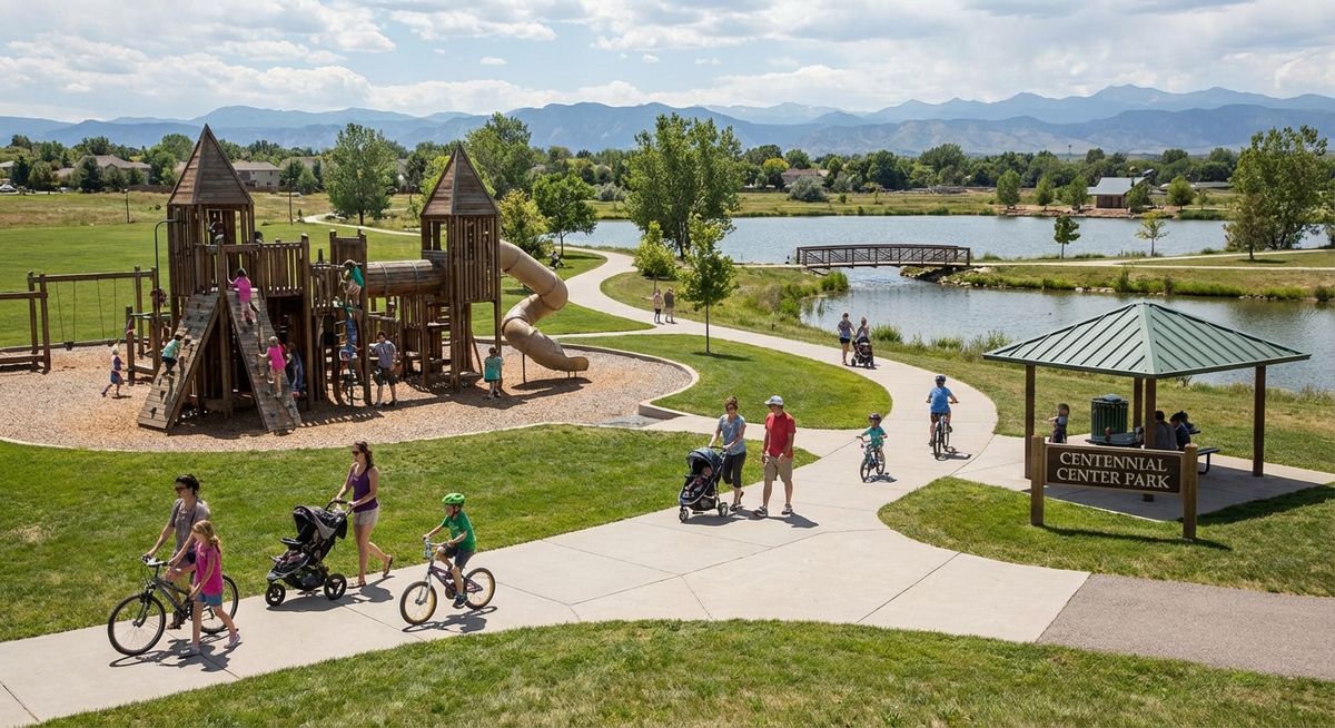 Centennial Center Park playground and trails