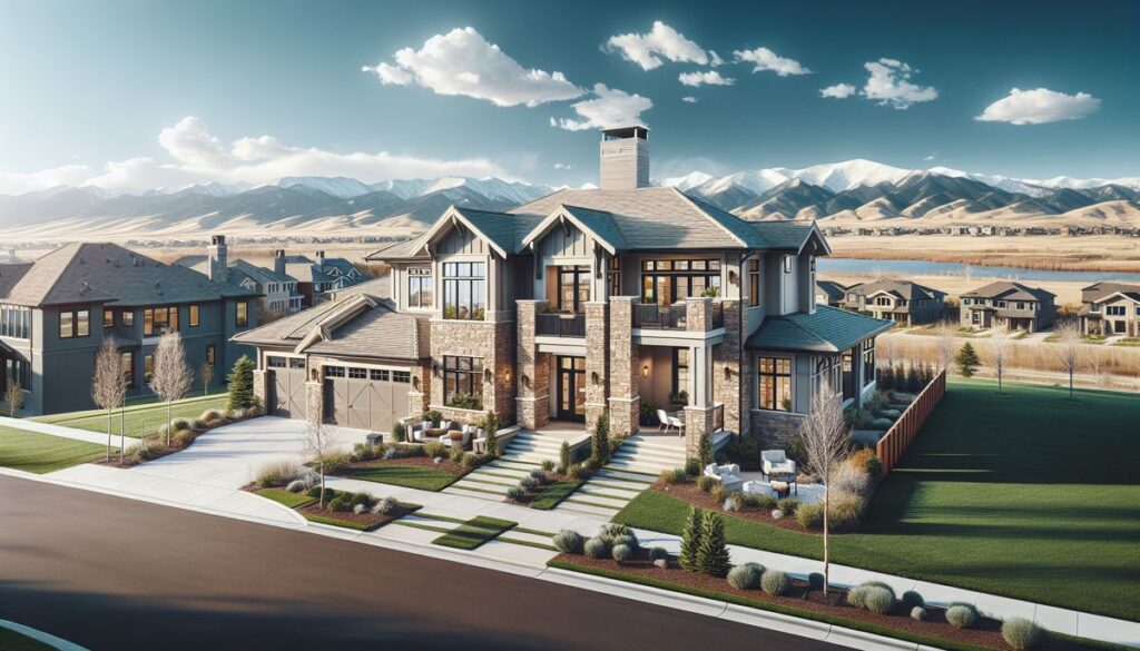 Upscale family home in Greenwood Village Colorado near the Denver Tech Center, representing the luxury suburban lifestyle in South Denver
