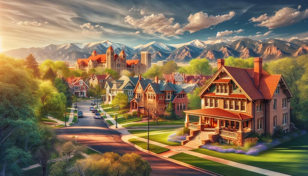 Observatory Park Denver neighborhood with historic homes and tree-lined streets
