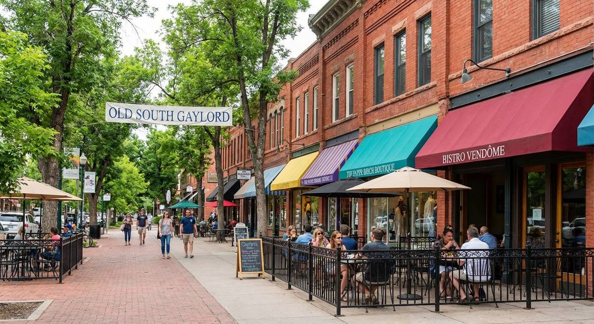 South Gaylord Street dining in Washington Park