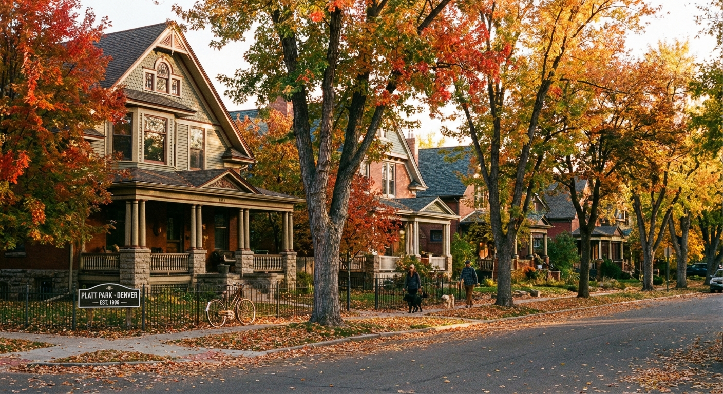 Victorian homes in Platt Park Denver