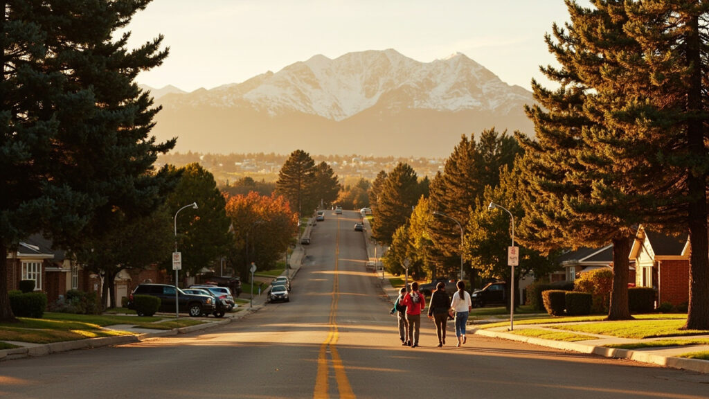 University Hills South Denver neighborhood with mature trees and brick homes, near Bradley International School — family-friendly community with excellent schools