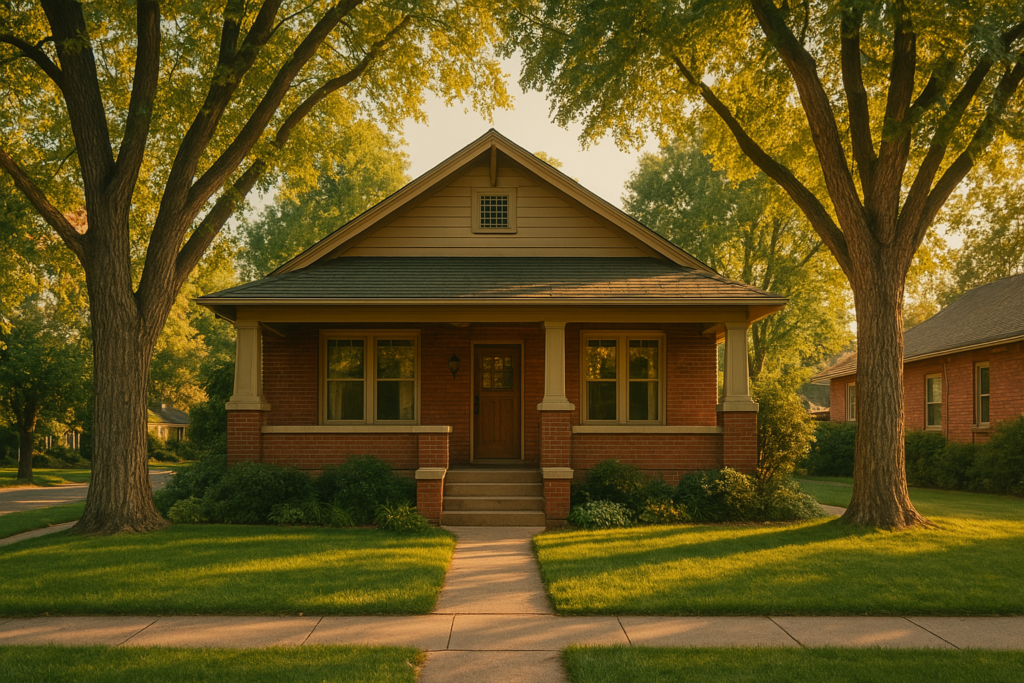 Charming 1940s bungalow home in a quiet tree-lined residential street in Englewood, Colorado